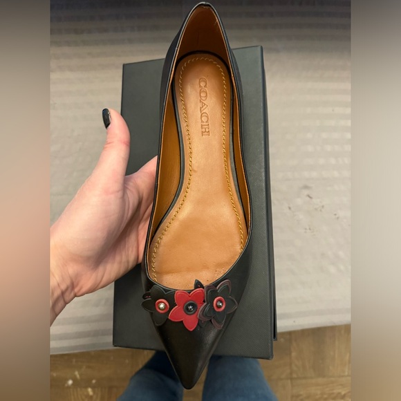 Coach Floral Appliqué Flat Shoes - Picture 7 of 14